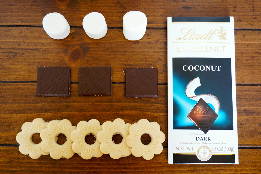 Lindt Coconut Butter Cookie Smore | Sweeterville.com