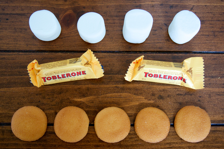 Toblerone Nilla Wafer Smore for Glamping | Sweeterville.com